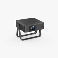 Proyector Inteligente para Cine en Casa, 220ANSI Lúmenes, Mini, Nativo 720P, WiFi 6, Pantalla Compartida con Smartphone y Laptop, para Exteriores