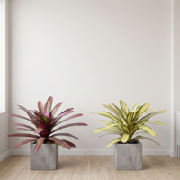 Feuillage artificiel d'agave tropicale, grappe de feuilles colorées pour hall d'hôtel, patio, fête et décoration intérieure