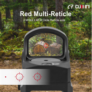 Cuinfi Phantom lớn xem chiến thuật hợp kim nhôm phản xạ Sight mở Red Dot IPX7 không thấm nước 10 độ sáng mức độ Lắc tỉnh táo - Product Image 5