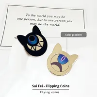 Collier en métal gravé avec un chaton mignon et noir, avec couleur personnalisée, nouveau design, accessoire personnalisé pour cadeau de couple
