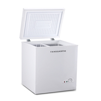 Congélateur coffre commercial à double porte KCD-135Q, alimenté électriquement, pour usage domestique et hôtelier, compresseur de qualité