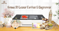 Automatische Home Glowforge 3d Crystal Hobby Co2 Laserprinter & Cutter & Graveermachine Voor Houtmateriaal