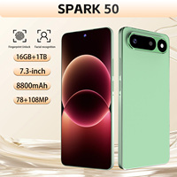 Smartphone Spark 50, écran HD grand format de 7,3 pouces, longue autonomie, téléphone mobile Android pour la communication quotidienne et le divertissement en ligne
