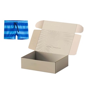 Box Beach Loose Cool Beach Pants Packaging Mujer Hombre Traje de baño <span class=keywords><strong>Cajas</strong></span> de papel Venta al por menor Tienda en línea Envío Entrega Caja personalizada - Product Image 4
