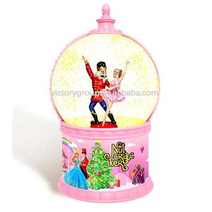 Lanterne rotative de noël avec boule en métal, boîte à <span class=keywords><strong>musique</strong></span> de Ballet à Led pour petite amie, cadeau pour enfant - Product Image 2