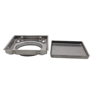 GUIDA 726173 fornitura di fabbrica inserto per piastrelle quadrate Ant-odore Base/coperchio per scarichi a pavimento per <span class=keywords><strong>doccia</strong></span> in acciaio inossidabile nero invisibile - Product Image 4