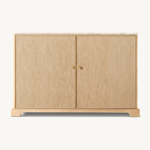 Vintage Industrial Double Door Solid Wood <strong>Sideboard</strong> Cabinet <strong>for</strong> Farmhouse <strong>Kitchen</strong> and Living Dining Rooms - Product Image 4