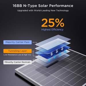 <span class=keywords><strong>Comprar</strong></span> Panel Solar Fotovoltaico Chino Todo Negro 100W 200W <span class=keywords><strong>Paneles</strong></span> Mono Bifacial Set 12V/24 Voltios Precio PARA EL Hogar DIY Sistema Fuera DE LA Red - Product Image 2