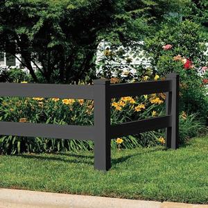 سياج من <span class=keywords><strong>3</strong></span> قضبان من الفينيل مقاوم للماء مقاوم للصدأ أسود عالي الجودة وغير مكلف للبادوك بولي كلوريد الفينيل - Product Image 4