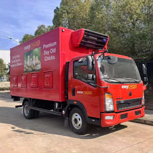 HOWO Diesel Gasolina Pollo Transporte Camión Pollitos Portador Pollo Vivo Transportador Fabricante Refrigerador Almacenamiento en frío - Product Image 1