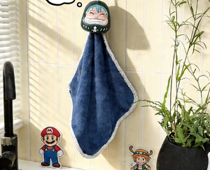 <span class=keywords><strong>Toalla</strong></span> de Mano Colgante con Diseño de Dibujos Animados, <span class=keywords><strong>Toalla</strong></span> Absorbente para Lavado de Cara, Baño y Uso Doméstico para Niños - Product Image 4