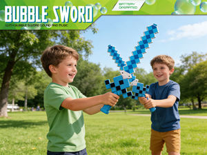 Espada <span class=keywords><strong>de</strong></span> juguete LED clásica con luz y sonido para exteriores, espada <span class=keywords><strong>de</strong></span> burbujas LED <span class=keywords><strong>de</strong></span> píxeles, varita <span class=keywords><strong>de</strong></span> burbujas para niños, venta al por mayor - Product Image 4