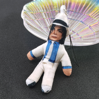 Nouveau porte-clés en peluche, pendentif en peluche pour cosplay de Michael Jackson