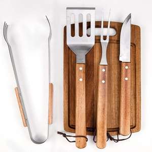 Ensemble de planches à découper en bois pour barbecue personnalisé avec couteau, accessoires de barbecue, ensemble d'outils de barbecue avec ensemble de planches à charcuterie, <span class=keywords><strong>kit</strong></span> de camping - Product Image 3