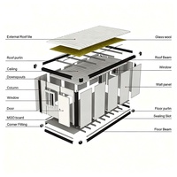 Villa de luxe moderne préfabriquée de 20 pieds, économique, avec chambre, en kit, conteneur habitable, pour extérieur, en acier, fabriquée en Chine