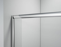 Portes de douche coulissantes en verre trempé avec cadre en alliage d'aluminium, les plus vendues pour la conception de projets et la vente en gros