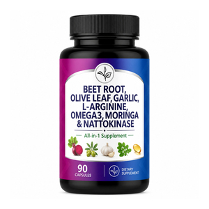 Cápsulas WELLBODY OEM con Extracto Herbal <span class=keywords><strong>de</strong></span> Remolacha, Hoja <span class=keywords><strong>de</strong></span> Olivo, Ajo, Moringa, Nattokinasa, Levadura Roja, Arroz y Cúrcuma - Product Image 1