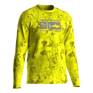 Chemise de pêche haute visibilité néon pour homme, anti-odeur, légère, manches longues, idéale pour la pêche matinale, le cyclisme et la randonnée - Product Image 5