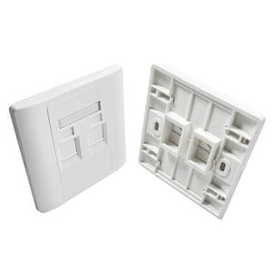 Cat6 Keystone <b>Wall</b> Plate 86 Type Single Port RJ45 Network Module <b>Panel</b> ABS Injection Easy Install for Structured Cabling - Product Image 2