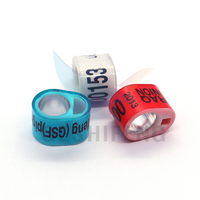 GSF Factory GSF-iComring -AP1205 Noyau en plastique avec manteau en plastique Anneau 8mm Belgique Anneau peut mettre des puces électroniques Anneau Oiseau Finch