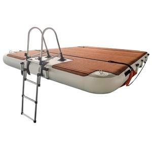 New <span class=keywords><strong>Inflatable</strong></span> <span class=keywords><strong>Dock</strong></span> Pad <span class=keywords><strong>Dock</strong></span> trạm với tếch bề mặt máy bay phản lực trượt tuyết <span class=keywords><strong>Dock</strong></span> nổi nền tảng với thang bán - Product Image 3