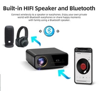 Projecteur numérique sans fil officiel Google TV Smart Video Home Theater Proyector Auto Focus 1200ANSI Haute luminosité 1080P 4K-Laser