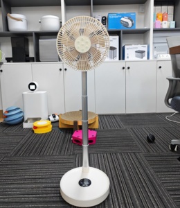 Foldable Pedestal <b>Fan</b> Remote Control Adjustable Height Electric Floor <b>Standing</b> <b>Fan</b> Wide Angle Oscillation for Home Office - Product Image 5