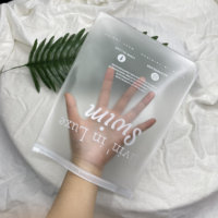 Sac à fermeture éclair en PVC transparent personnalisé avec impression offset pour l'emballage de cosmétiques, de bijoux et de cadeaux