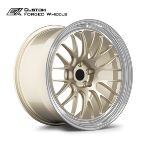 Rines Forjados Personalizados con Bloqueo Central 18x9 17x8.5 5x130 Diseño de Malla Dorada Brillante Estilo <span class=keywords><strong>Motorsport</strong></span> para Porsche 911 GT3 - Product Image 2