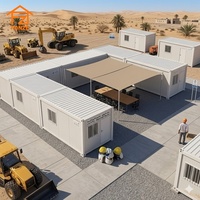 Livraison rapide, camp temporaire, maison conteneur à montage rapide, hébergement modulaire préfabriqué pour projets miniers, installation rapide