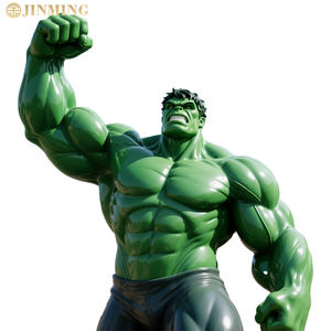 Berühmte Superheld Fiberglas Hulk Skulptur, muskulöse männliche, Fiberglas Hulk Statue, Harz Skulptur - Product Image 6