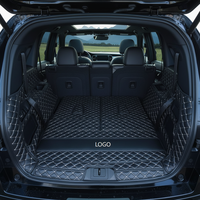 Tapis de coffre de voiture en cuir à motif VV, vente en gros d'usine, entièrement enveloppant, antidérapant, écologique, multicolore, garantie de qualité OEM