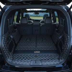 Tapis de coffre de voiture en cuir à motif VV, vente en gros d'usine, entièrement enveloppant, antidérapant, écologique, multicolore, garantie de qualité OEM - Product Image 1