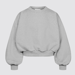 Felpe Corte Oversize da Donna e <span class=keywords><strong>Uomo</strong></span> Girocollo a Vestibilità Squadrata di Alta Qualità Casual Fashion Streetwear Pullover Corto - Product Image 4