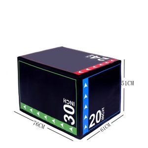 Cajón <span class=keywords><strong>de</strong></span> Salto Pliométrico Suave <span class=keywords><strong>de</strong></span> PVC para Ejercicio en Casa y Gimnasio, Entrenador con Múltiples Opciones para Crossfit y Entrenamiento <span class=keywords><strong>de</strong></span> Saltos - Product Image 6