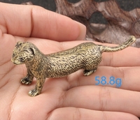 Décoration en laiton, adorable petit animal loutre, décoration de service à thé, décoration de table pour animaux de compagnie, artisanat pour animaux de compagnie, cadeaux
