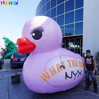 Canard gonflable géant gonflable de publicité extérieure mascotte gonflable mignonne prix d'usine pour la promotion d'événement
