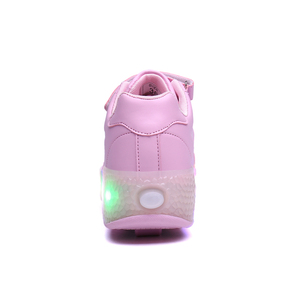 Chaussures <span class=keywords><strong>à</strong></span> <span class=keywords><strong>roulettes</strong></span> pour enfants <span class=keywords><strong>à</strong></span> deux roues, réglables, avec lumières LED clignotantes, <span class=keywords><strong>baskets</strong></span> volantes - Product Image 6