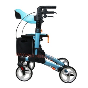 Andador Plegable <span class=keywords><strong>con</strong></span> <span class=keywords><strong>Asiento</strong></span> y 4 Ruedas <span class=keywords><strong>para</strong></span> Rehabilitación Médica, <span class=keywords><strong>para</strong></span> <span class=keywords><strong>Adultos</strong></span> Mayores y Personas <span class=keywords><strong>con</strong></span> Discapacidad - Product Image 2
