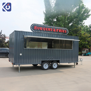 Remorque de bar mobile CAMPTRL, camion de vente de nourriture entièrement équipé, restaurant en conteneur, remorque de restauration rapide, chariot de nourriture de rue mobile - Product Image 1