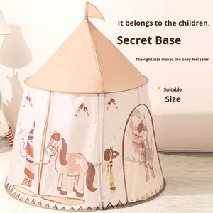 Vente en gros de fabricants de tentes pour enfants, intérieur, style château indien, yourte mongole, jouet, maison de jeu, porte simple en polyester - Product Image 3