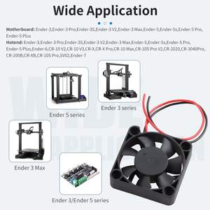 Ventilador axial Ender 3 4010, ventilador de refrigeración con LED azul de 40x40x10mm para Hotend de impresora 3D con cable y kit de montaje - Product Image 6