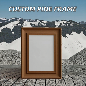 Customize Size Solid Pine Wood Eco-Friendly Modern Gold Foil UV <b>Printed</b> Oil Painting <b>Frames</b> 16x20 A2 A3 <b>A4</b> Wall Mount Home - Product Image 2