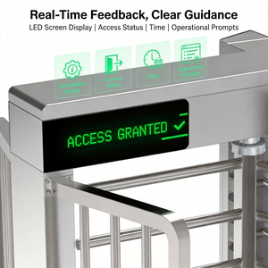 아이언맨 풀하이트 턴스타일 SUS304 스틸 안티테일게이팅 다중인식 턴스타일 (데이터센터, 교도소용) - Product Image 4