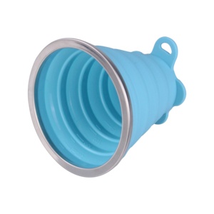 Tazza pieghevole <span class=keywords><strong>da</strong></span> esterno riutilizzabile eco-compatibile senza Bpa per uso alimentare Coffe <span class=keywords><strong>da</strong></span> tè campeggio minimalisti in Silicone bicchieri sostenibili - Product Image 6