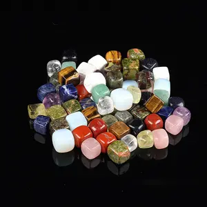 Stone Craft Craft Gift Use Natural Colorful Stone Chakra Cube Tumble Whiskey Stones