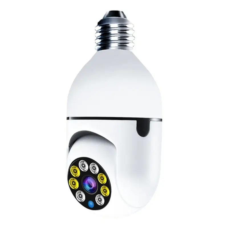 Factory Price Full Color 1080P CCTV Camera Two Way Audio Auto Tracking Indoor Security PTZ WiFi BK Light Bulb Camera