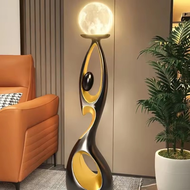 Tyson Hotel Living Room Corner Resin Sculpture Floor Light Designer Modern Minimalist Art Decoration Standing Led Floor Lamp