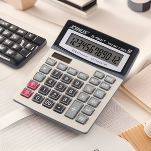 เครื่องคิดเลขพลังงานแสงอาทิตย์ Joinus Js1200Vt 12 หลัก ใช้พลังงานสองระบบ สำหรับสำนักงานและการเงิน - Product Image 5