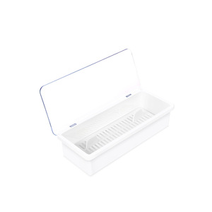 Boîte à baguettes multifonctionnelle avec ventilation et conception anti-poussière pour le rangement en cuisine, blanche, taille moyenne et grande - Product Image 3